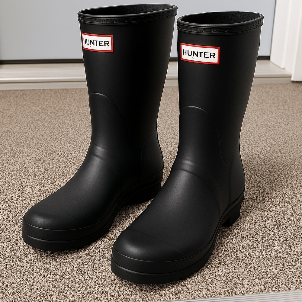 Hunter Black Waterproof Footwear